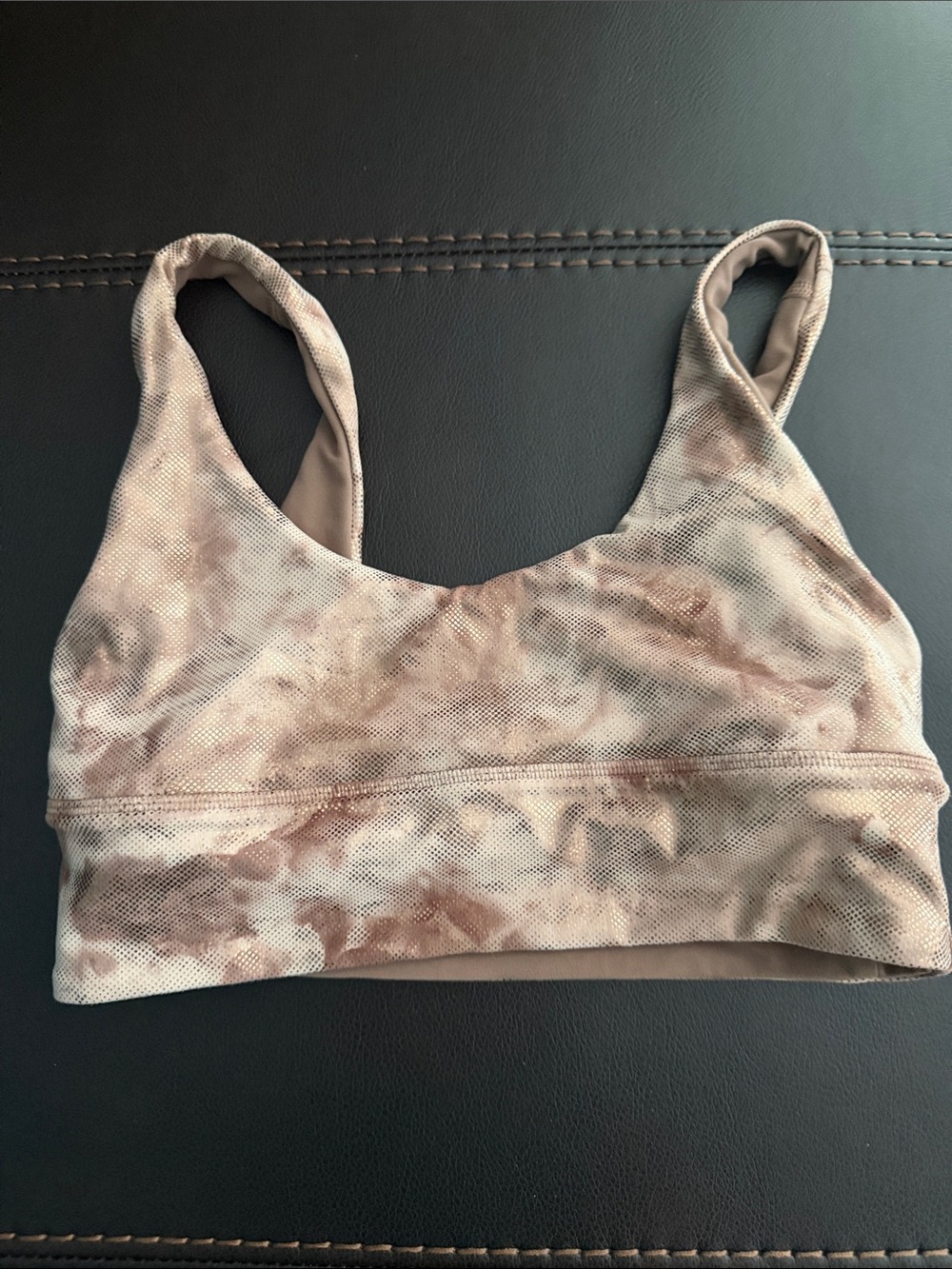 Lululemon Sports Bra - Beige Brown reversible size 6